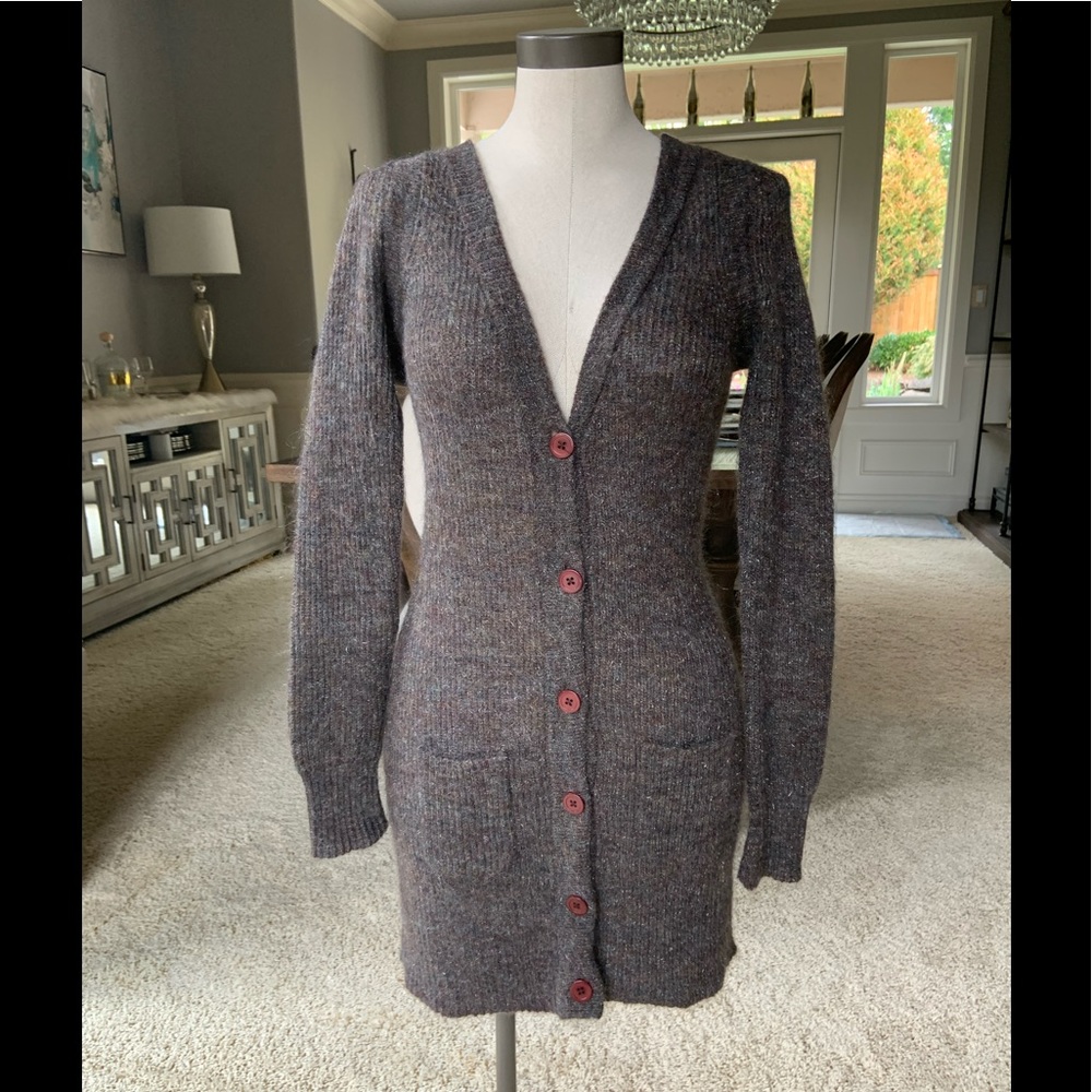 NWOT Halogen taupe cardigan sweater